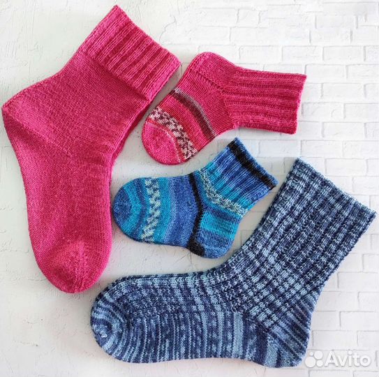 Носки шерстяные ручной работы