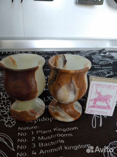 Стопки и бокалы из камня 