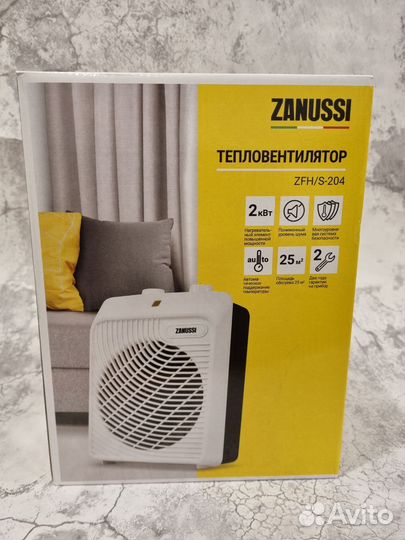 Тепловентилятор Zanussi 2кВт.Новый