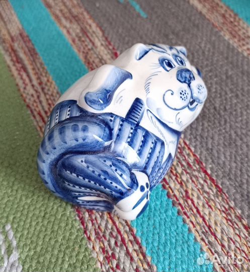 Кот фигурка гжель