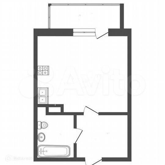 Квартира-студия, 25 м², 3/16 эт.
