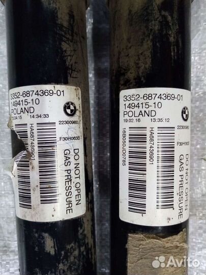 Амортизаторы bmw f30