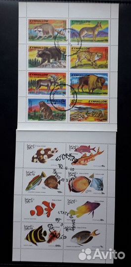 Марки.(Блоки и сцепки) Флора,фауна,Спорт