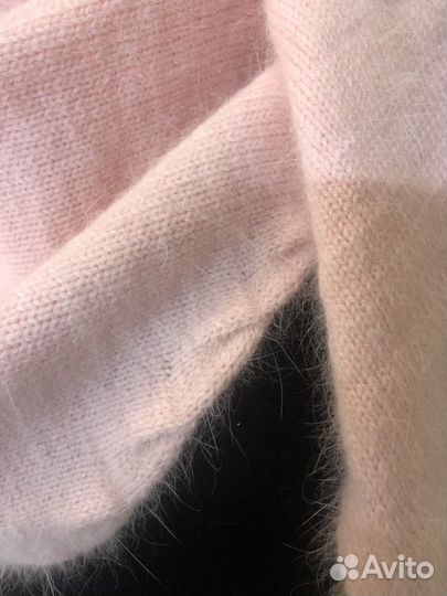 Комлект вязаный шапка +бактус