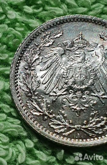 1/2 марки 1916 год А., Германия империя