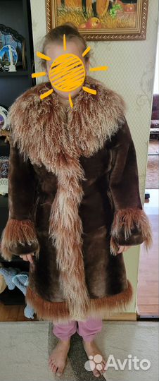 Шуба мутоновая с ламой