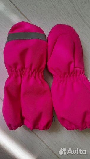 Краги варежки lassie р. 1, цвет фуксия