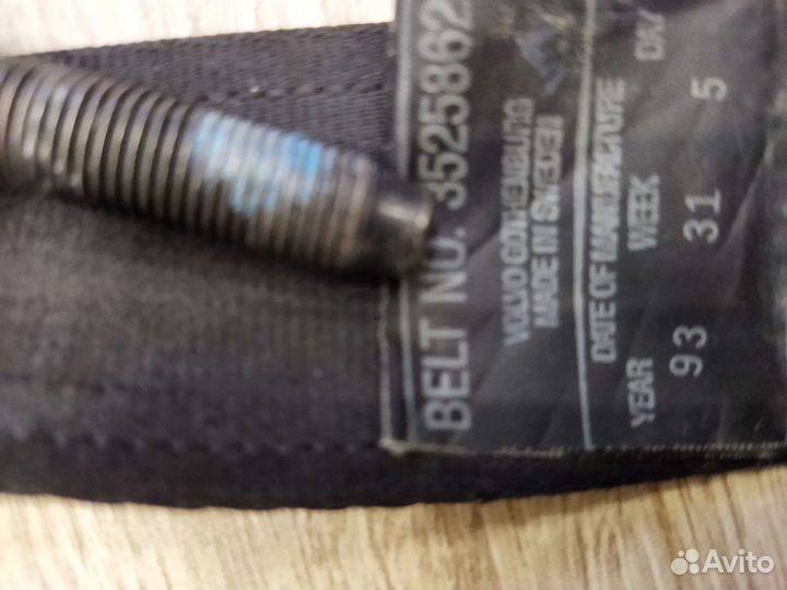 Ремень безопасности volvo