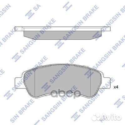 Колодки торм.дисковые Hi-Q fiat ducato BUS 06