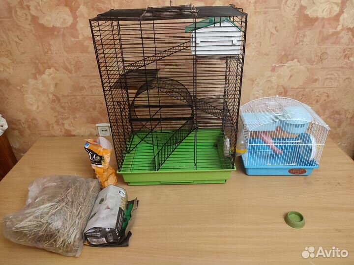 Клетки для крыс, хомячков, птички