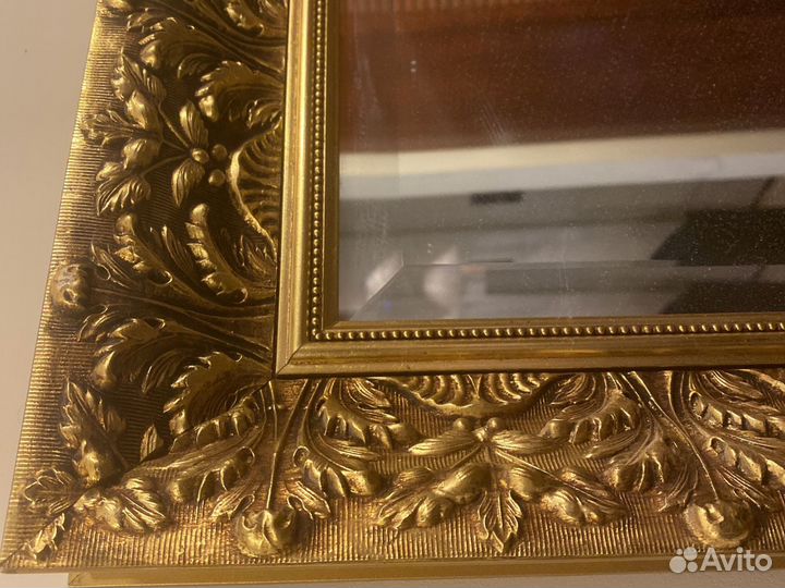 Зеркало большое в золотой раме 90/115