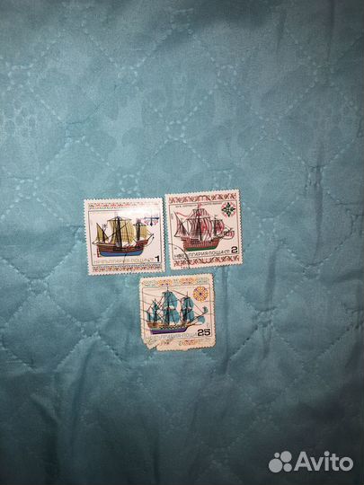 Набор почтовых марок корабли Болгария