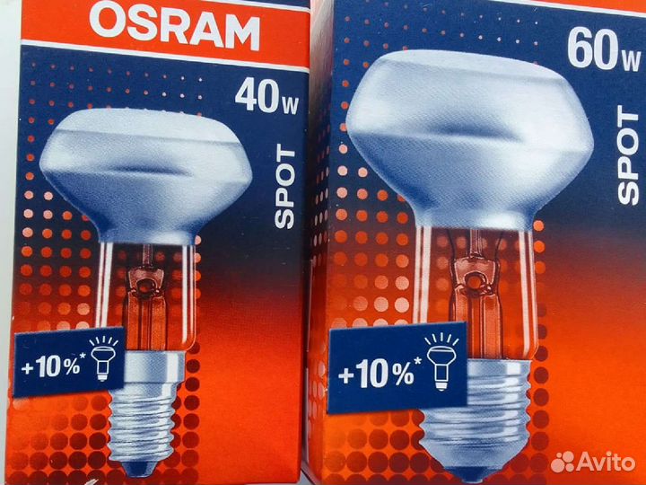 Лампа накаливания зеркальные Е14-Е27 на 40-60 Вт