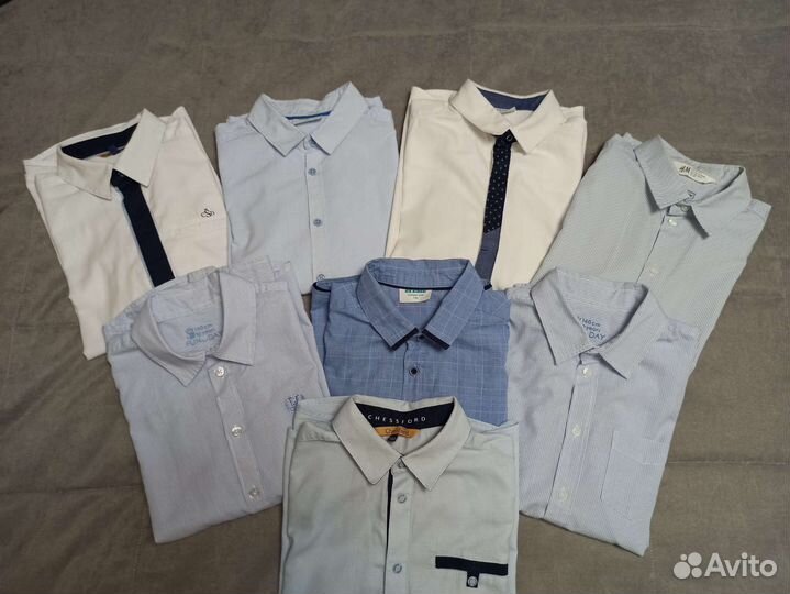 Рубашки школьные р. 140