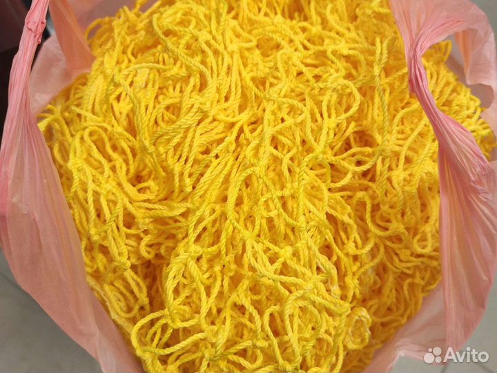 Сетка желтая, шарики