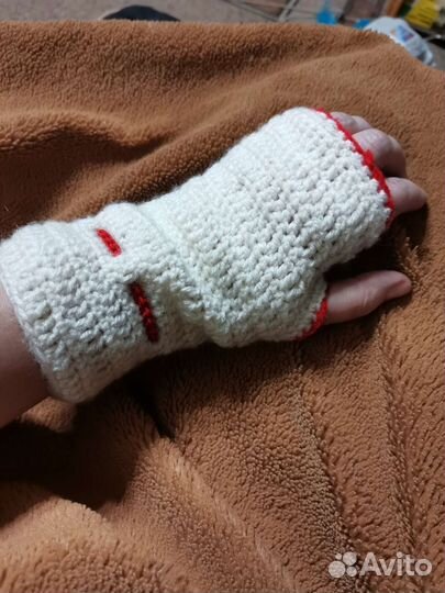 Митенки вязаные