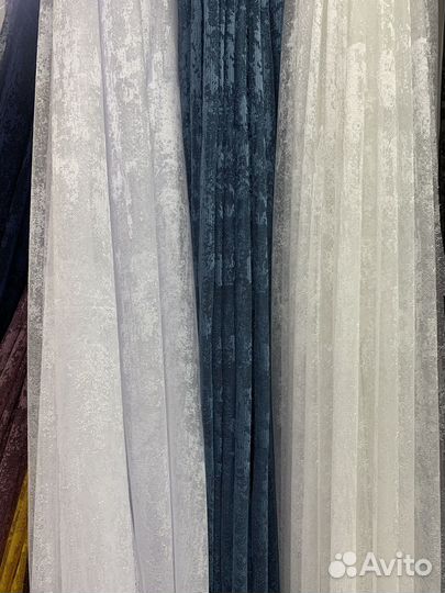 Тюль мрамор готовый новый