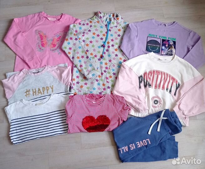 Фирменные вещи на девочку 134