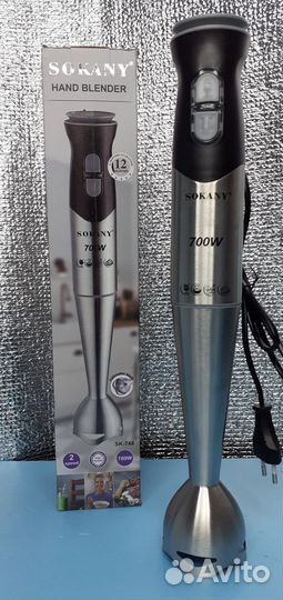 Блендер Sokany 700w Двухскоростной Металлический