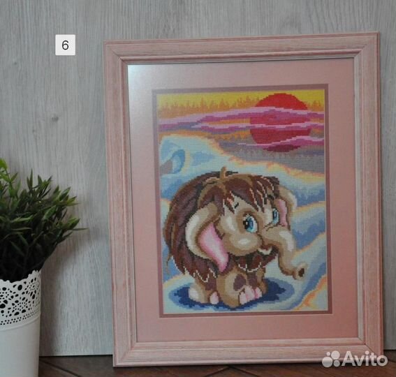 Вышитые картины в детскую, ручная работа