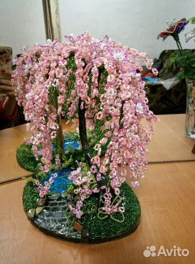 Сакура из бисера