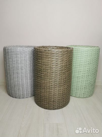 Кашпо-цилиндр из ротанга 12 л