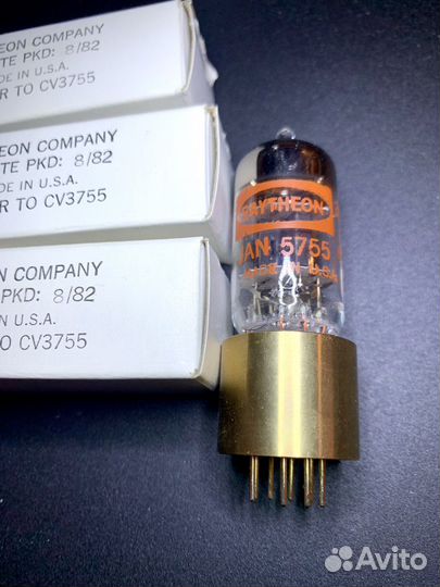 Raytheon JAN 5755 CV3755 12AX7 ECC83 Радиолампа