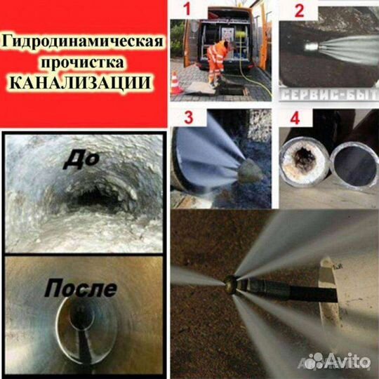 Прочистка канализации, устранение засора