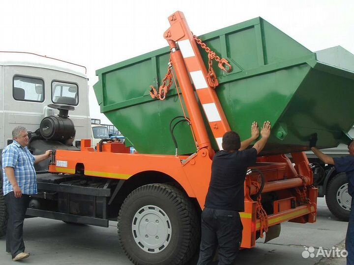 Вывоз мусора контейнером 27 куб