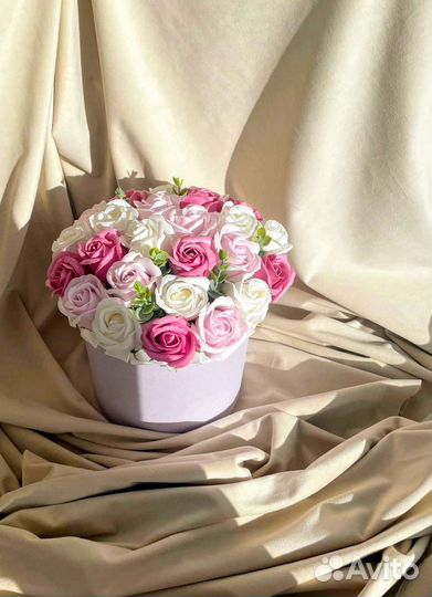 Подарок букет мыльных роз