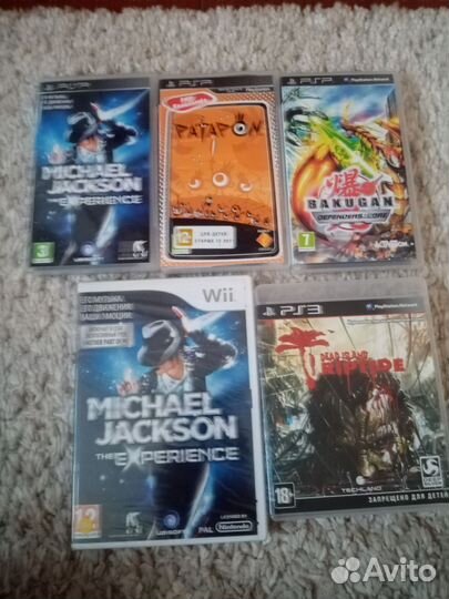 Диски psp wii ps3