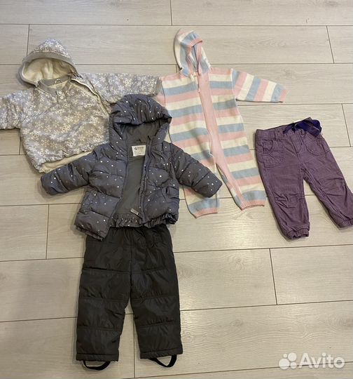 Детская одежда для девочек 80 86 пакетом