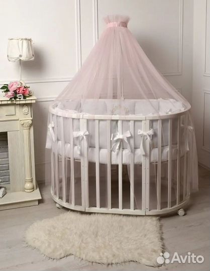 Балдахин с держателем на детскую кроватку