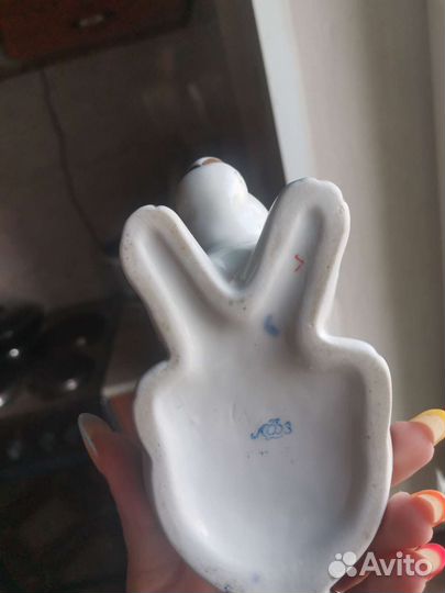 Фарфоровая карандашница дикобраз лфз