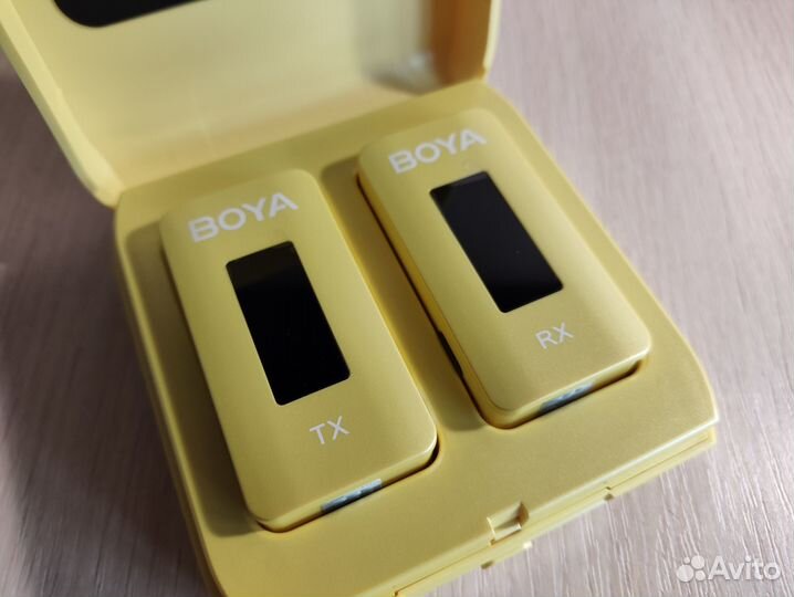 Беспроводной микрофон Boya BY-XM6-K1Y желтый