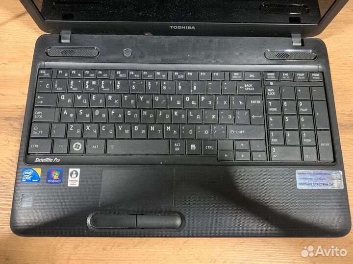 Ноутбук toshiba satellite pro c650