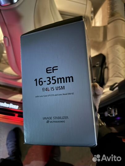 Объектив Canon EF 16-35 F/4L IS USM новый