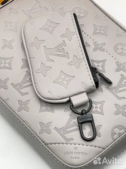 Сумка мужская louis vuitton 3в1 натуральная кожа