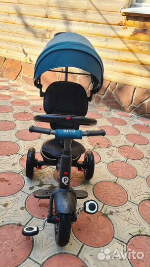 Детский велосипед с ручкой складной