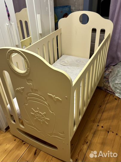 Детская кровать для новорожденных бу