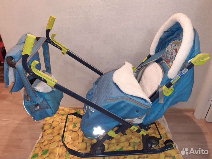 Санки коляска nika