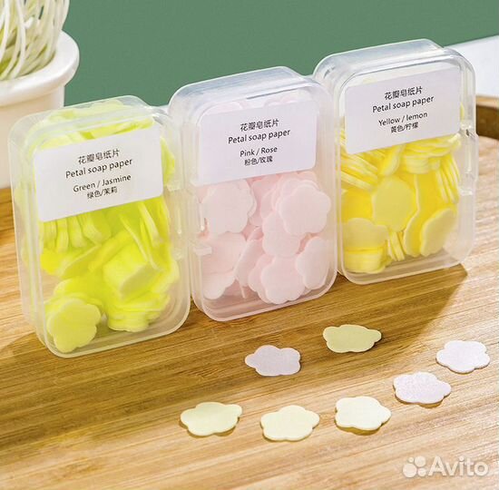 Мыльные лепестки одноразовые дорожные