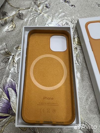 Оригинал Apple leather case iPhone 12 mini