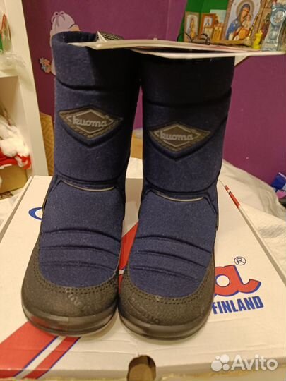Сапоги зимние детские kuoma 27 новые