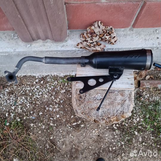 Труба прямоток supertrapp на xonda zoomer ruskus