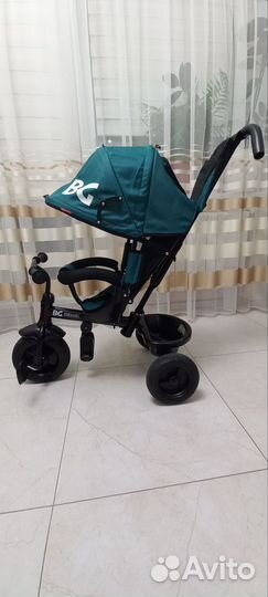 Детский велосипед-коляска трехколесный