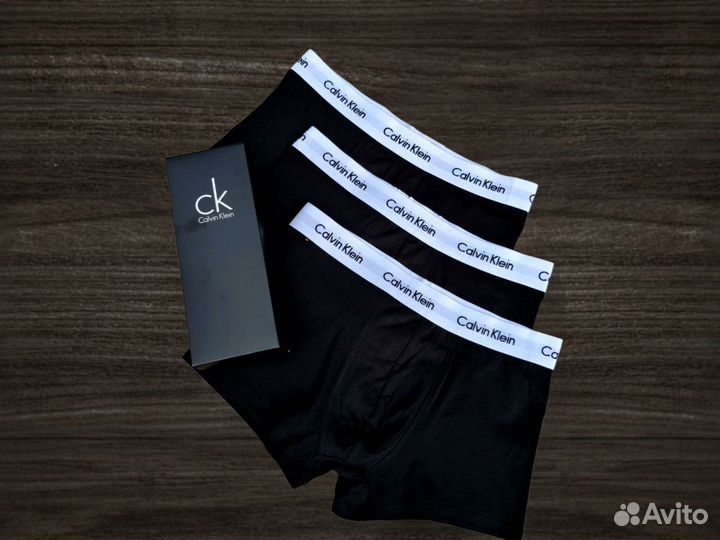 Трусы мужские боксеры calvin klein 3шт