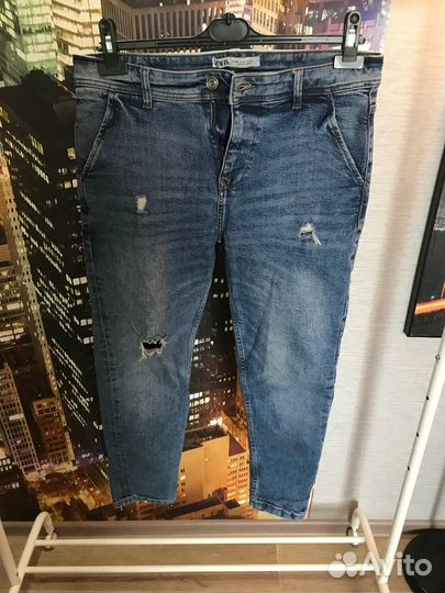 Джинсы zara мужские 40
