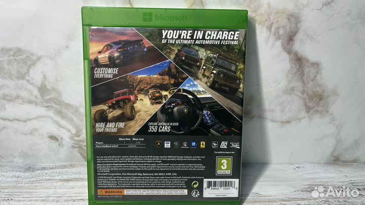 Игра для приставки Forza horizon 3 xbox one