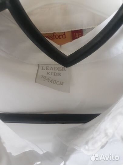 Блузка белая школьная 134-140-146 легкий хлопок